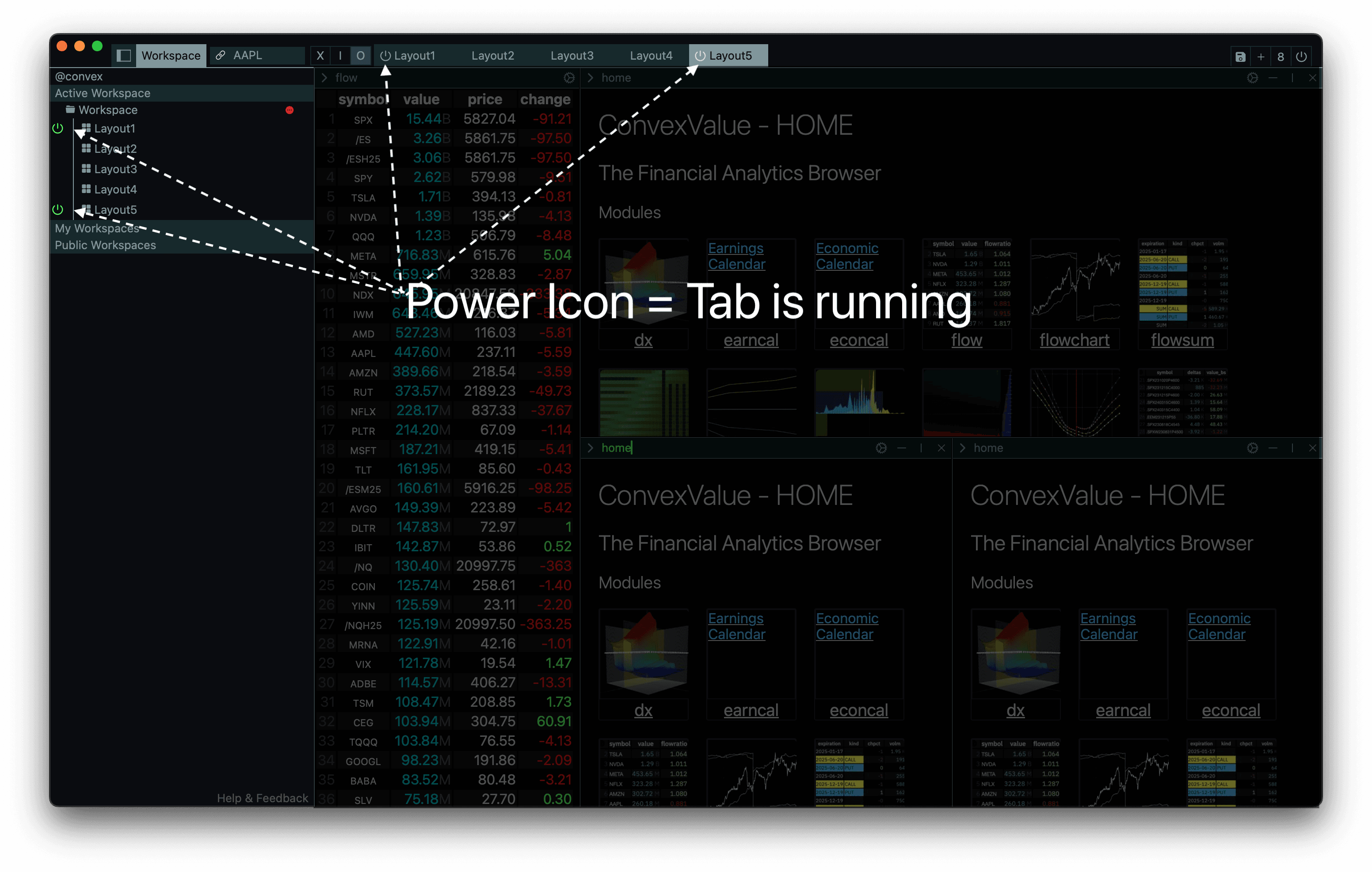 The ConvexValue Terminal - Power Icon